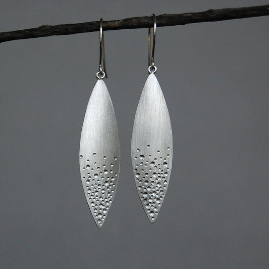Sterling Silver Marquise Effervescent Earrings
