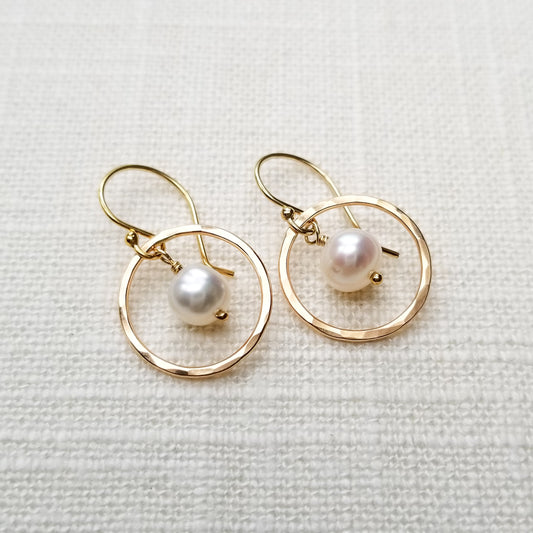Pearl Halo Earrings