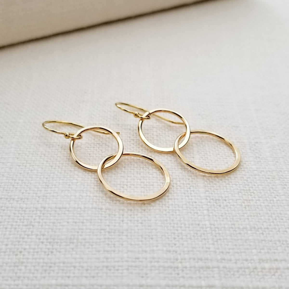 Double Linked Circle Earrings