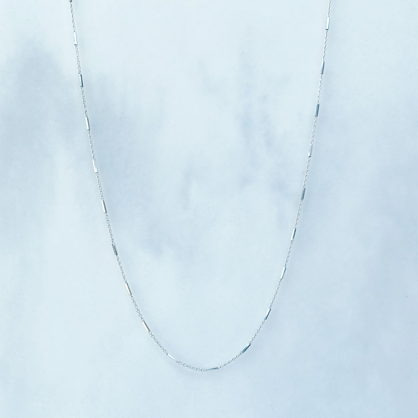 Dainty Dashed Layering Chain Necklace