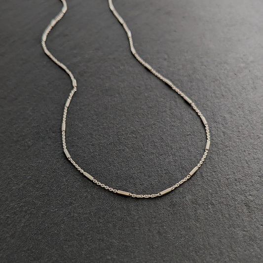 Dainty Dashed Layering Chain Necklace