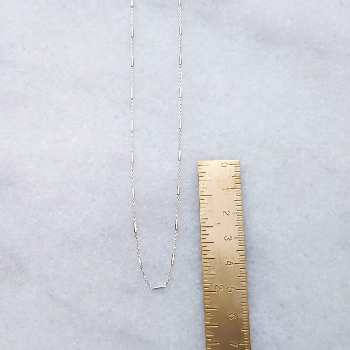 Dainty Dashed Layering Chain Necklace