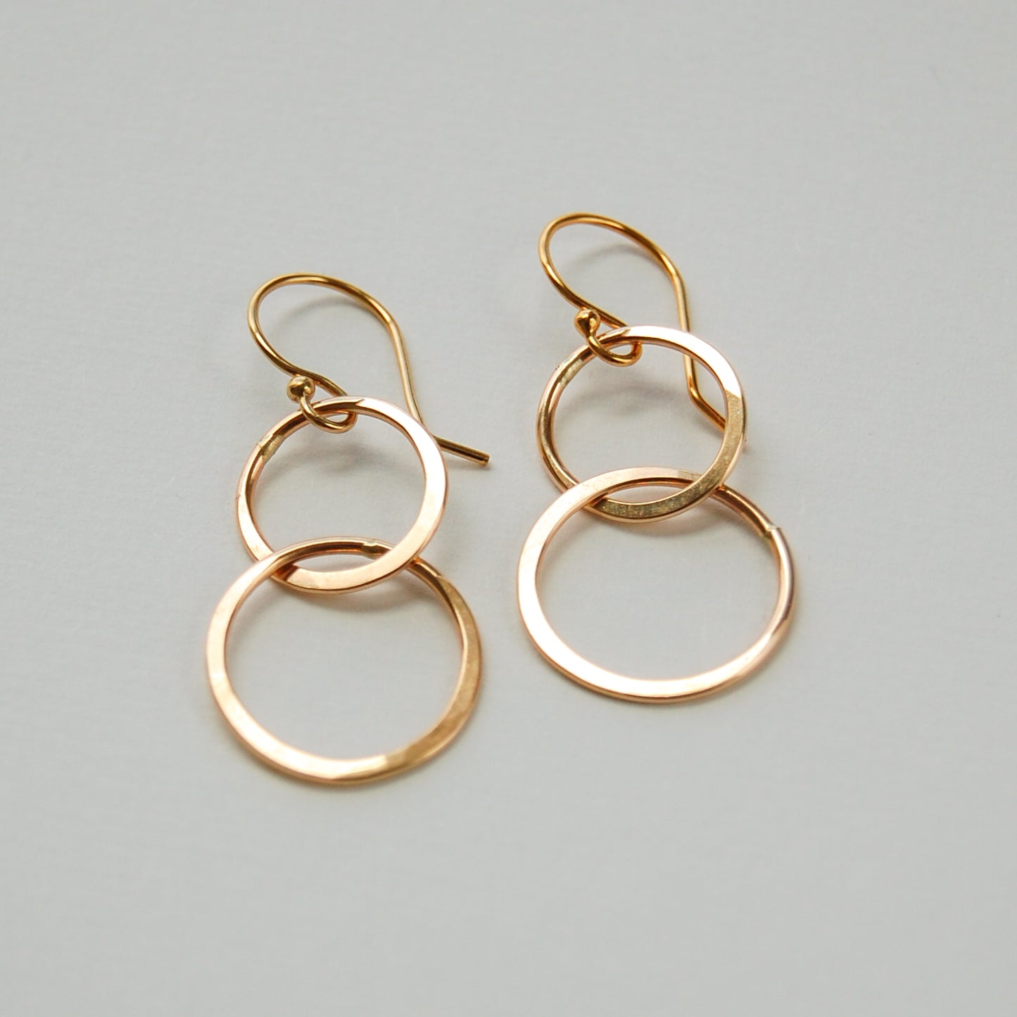 Double Linked Circle Earrings