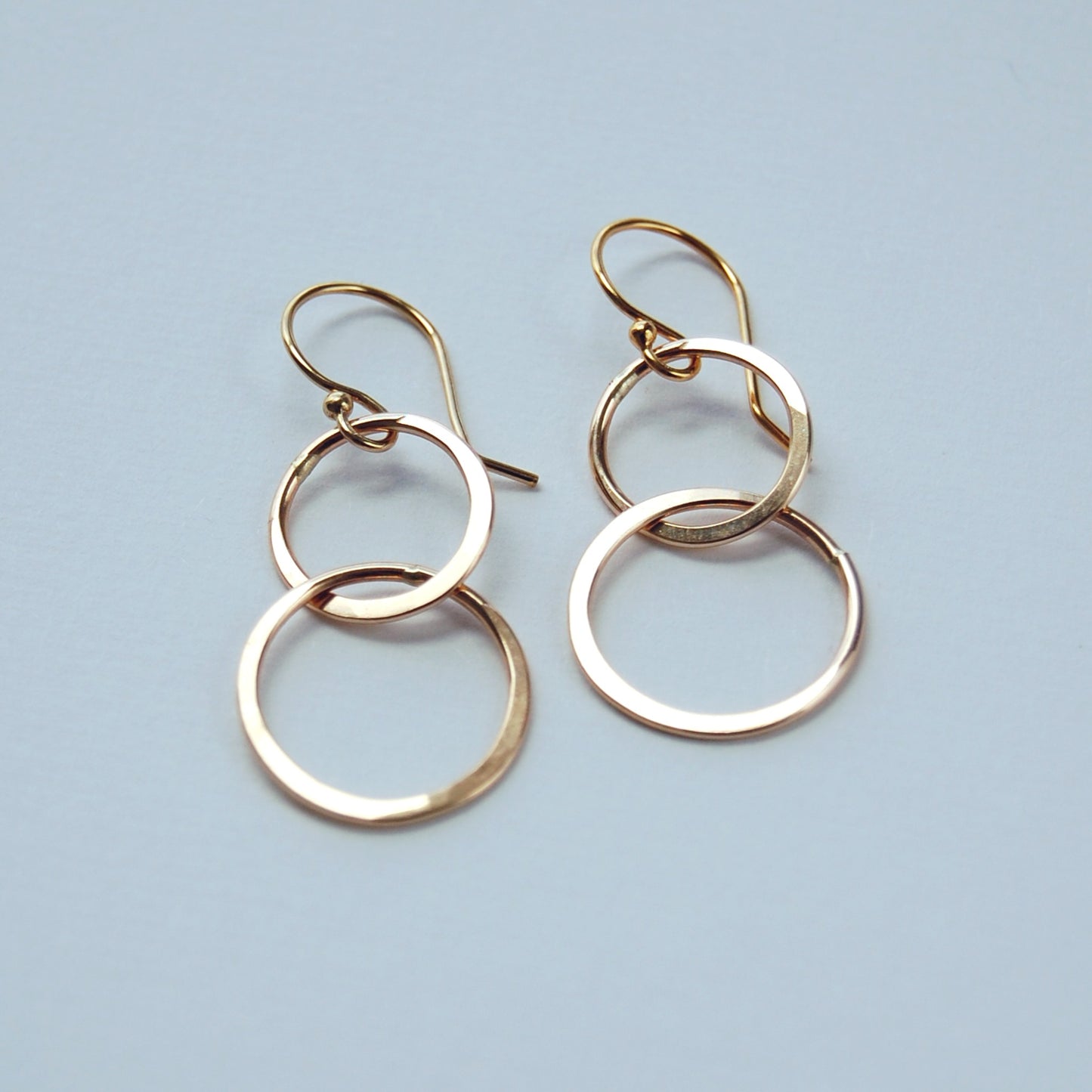 Double Linked Circle Earrings